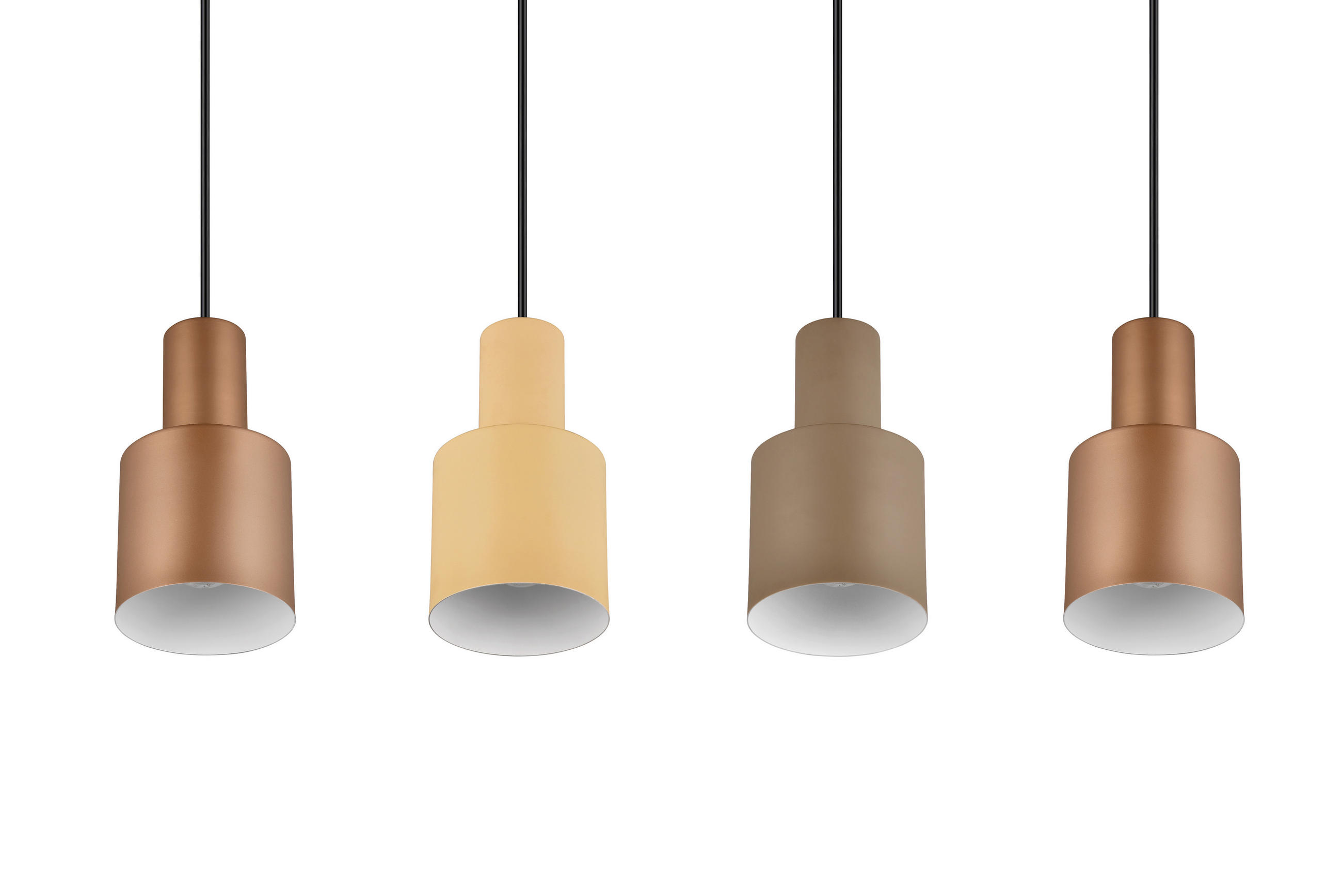 HÄNGELEUCHTE Agudo 87/12/150 cm   - Taupe/Beige, Design, Metall (87/12/150cm) - Trio Leuchten