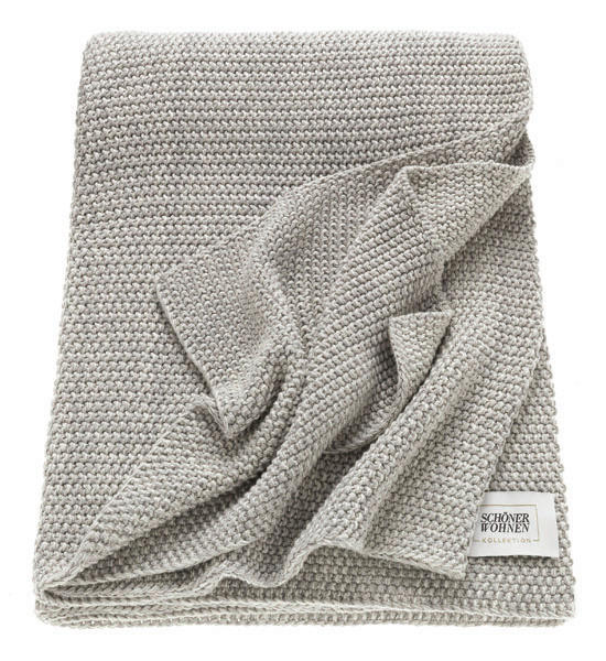 PLAID Melange 130/170 cm - Beige/Grau, Basics, Textil (130/170cm) - Schöner Wohnen