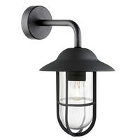 AUSSENWANDLEUCHTE Toronto 17/24/31 cm  - Klar/Schwarz, Design, Glas/Kunststoff (17/24/31cm)