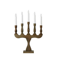 KERZENHALTER - Grau, Basics, Holz (35/53/7,5cm) - Markslöjd