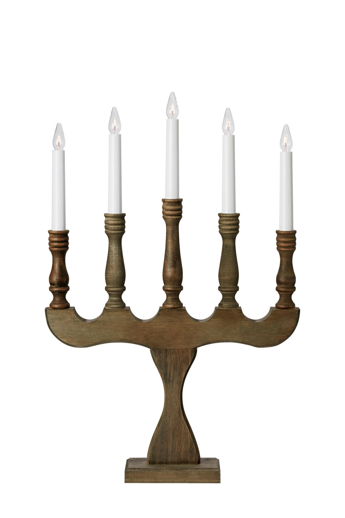 KERZENHALTER - Grau, Basics, Holz (35/53/7,5cm) - Markslöjd