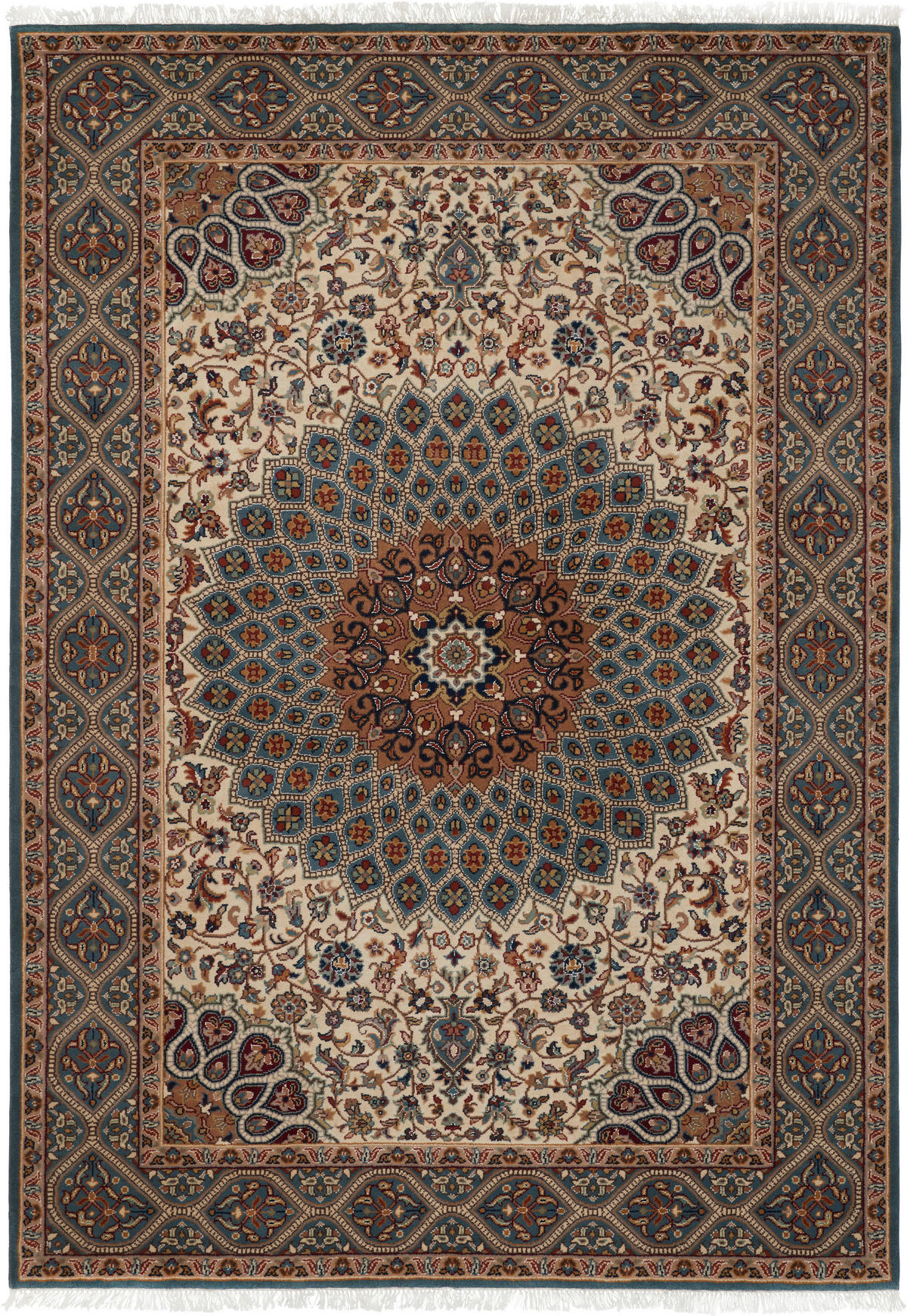 ORIENTÁLNY KOBEREC, 200/300 cm, modrá, krémová - modrá/krémová, Lifestyle, textil (200/300cm) - Cazaris