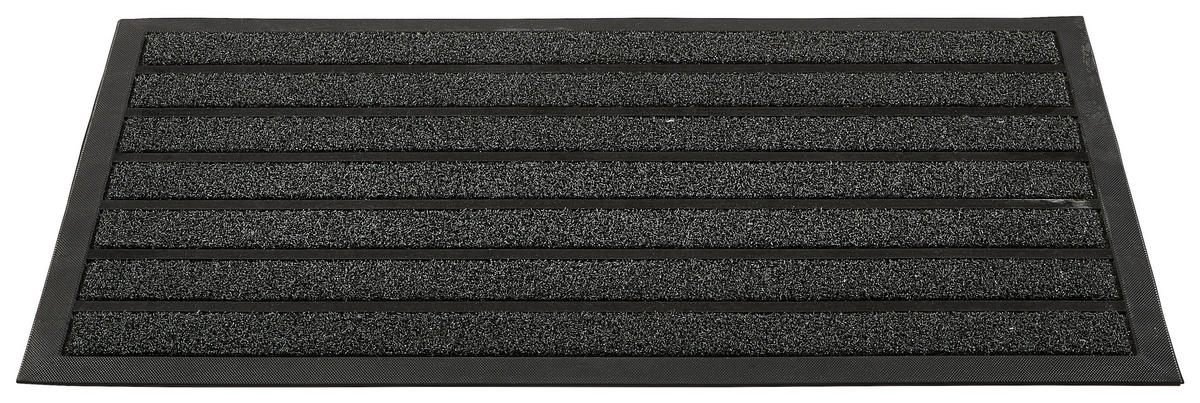SCHMUTZFANGMATTE - Schwarz, Konventionell, Kunststoff (45/75cm) - Esposa
