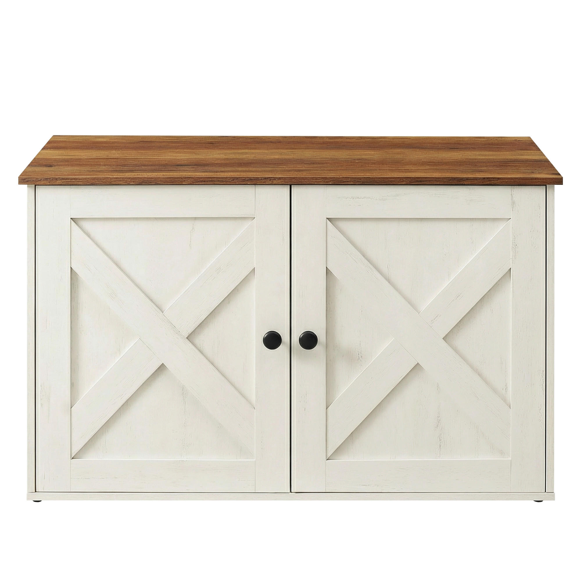 KATZENTOILETTE - Braun/Weiß, Trend, Holzwerkstoff (80/50/53cm) - Boxxx