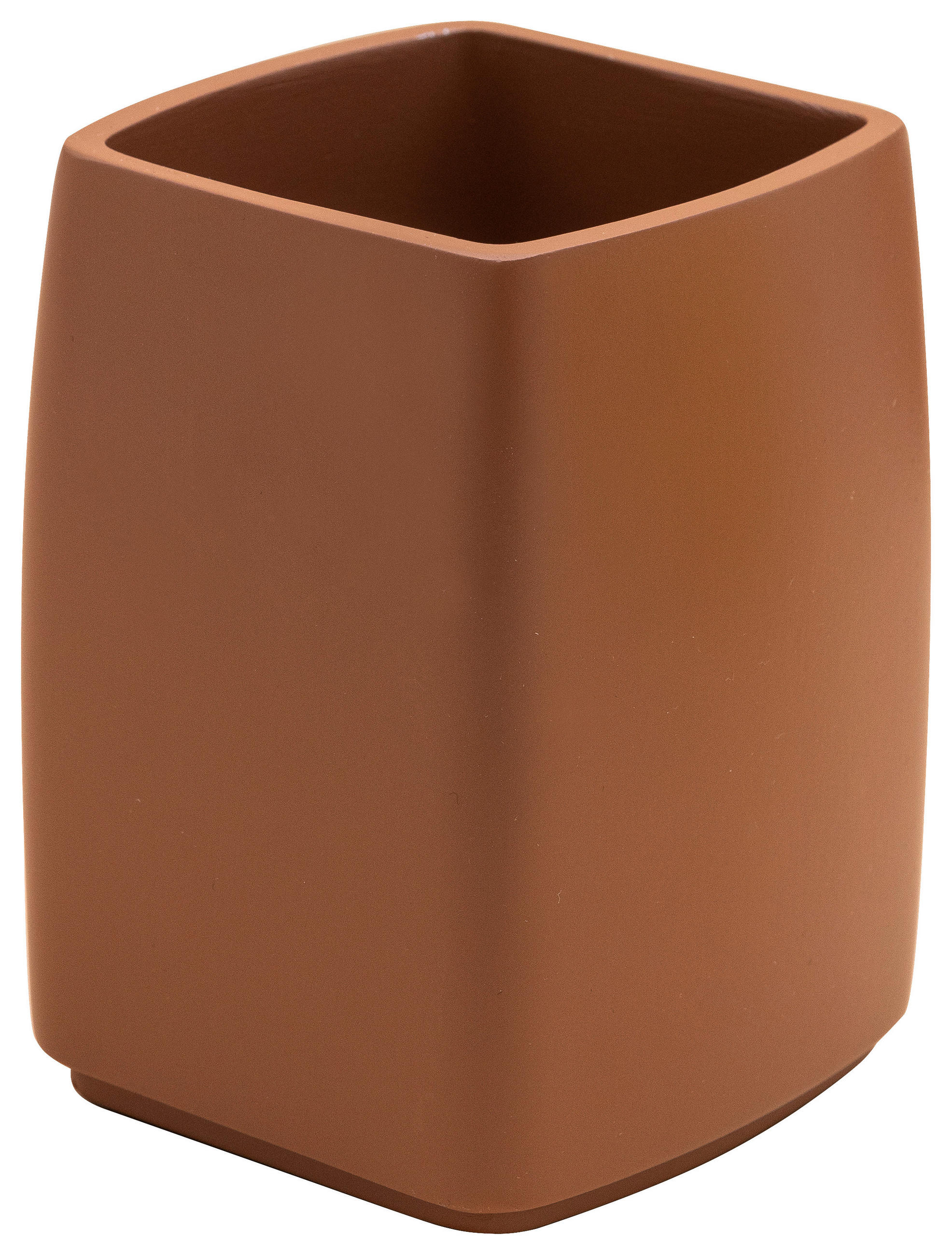 ZAHNPUTZBECHER Kunststoff  - Cognac, Basics, Kunststoff (7,9/11/7,9cm) - Sadena