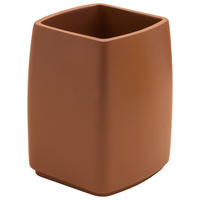 ZAHNPUTZBECHER Kunststoff  - Cognac, Basics, Kunststoff (7,9/11/7,9cm) - Sadena