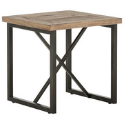 BEISTELLTISCH in Holz, Metall 55/55/55 cm - Schwarz/Kieferfarben, Trend, Holz/Metall (55/55/55cm) - Landscape