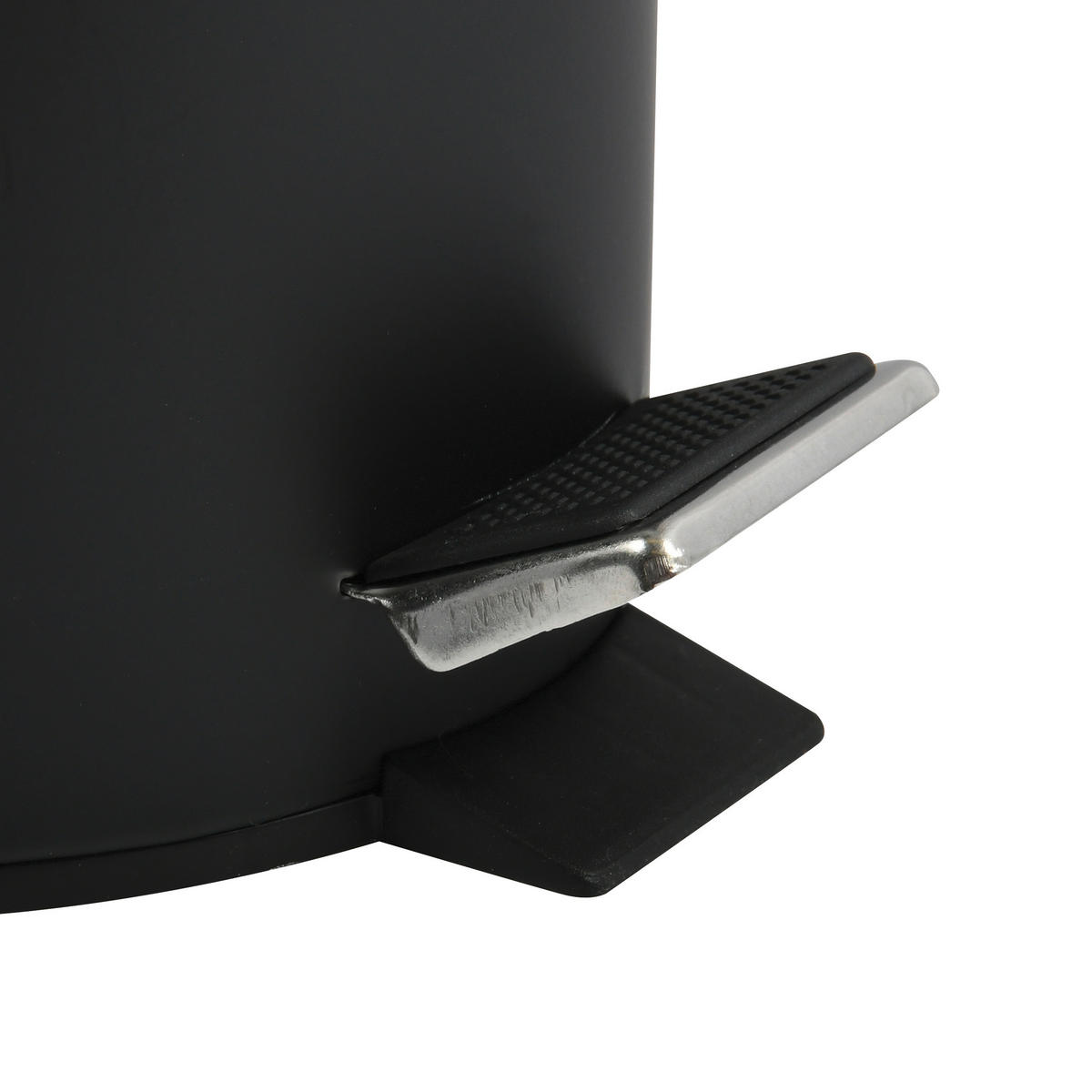 TRETEIMER STEEL 12 L  - Schwarz, Basics, Kunststoff/Metall (25.1/39.4/25.1cm) - Spirella
