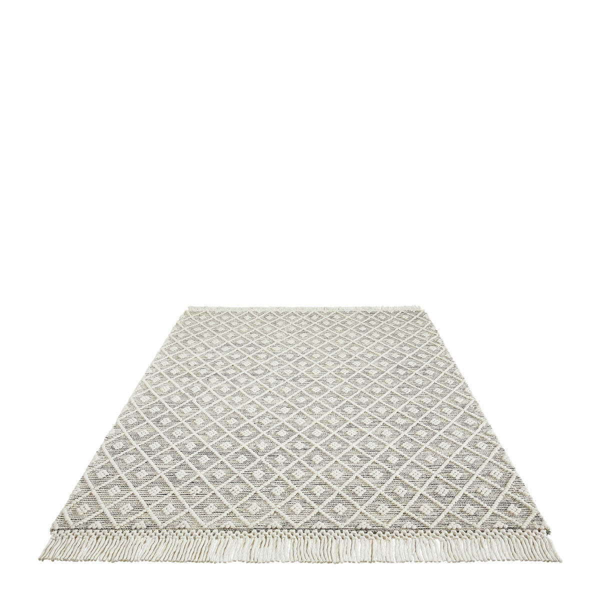 RUČNĚ TKANÝ KOBEREC, 70/130 cm, šedá - šedá, Natur, textil (70/130cm) - Linea Natura