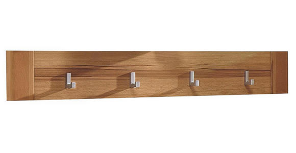 GARDEROBENLEISTE - Buchefarben, KONVENTIONELL, Holz/Holzwerkstoff (90/14/4cm) - Venda