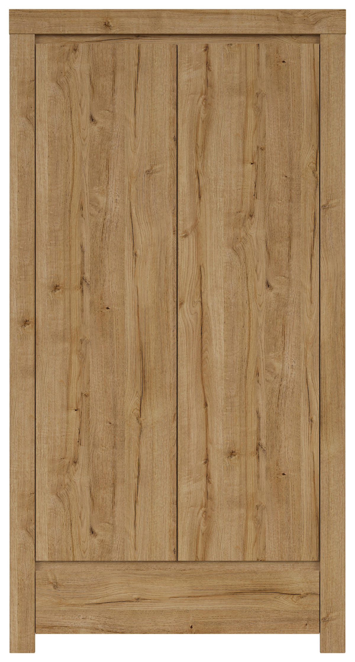 OMARA S KLASIČNIMI VRATI, barve hrasta  - barve hrasta, Moderno, leseni material (106/203,5/56,5cm) - MID.YOU