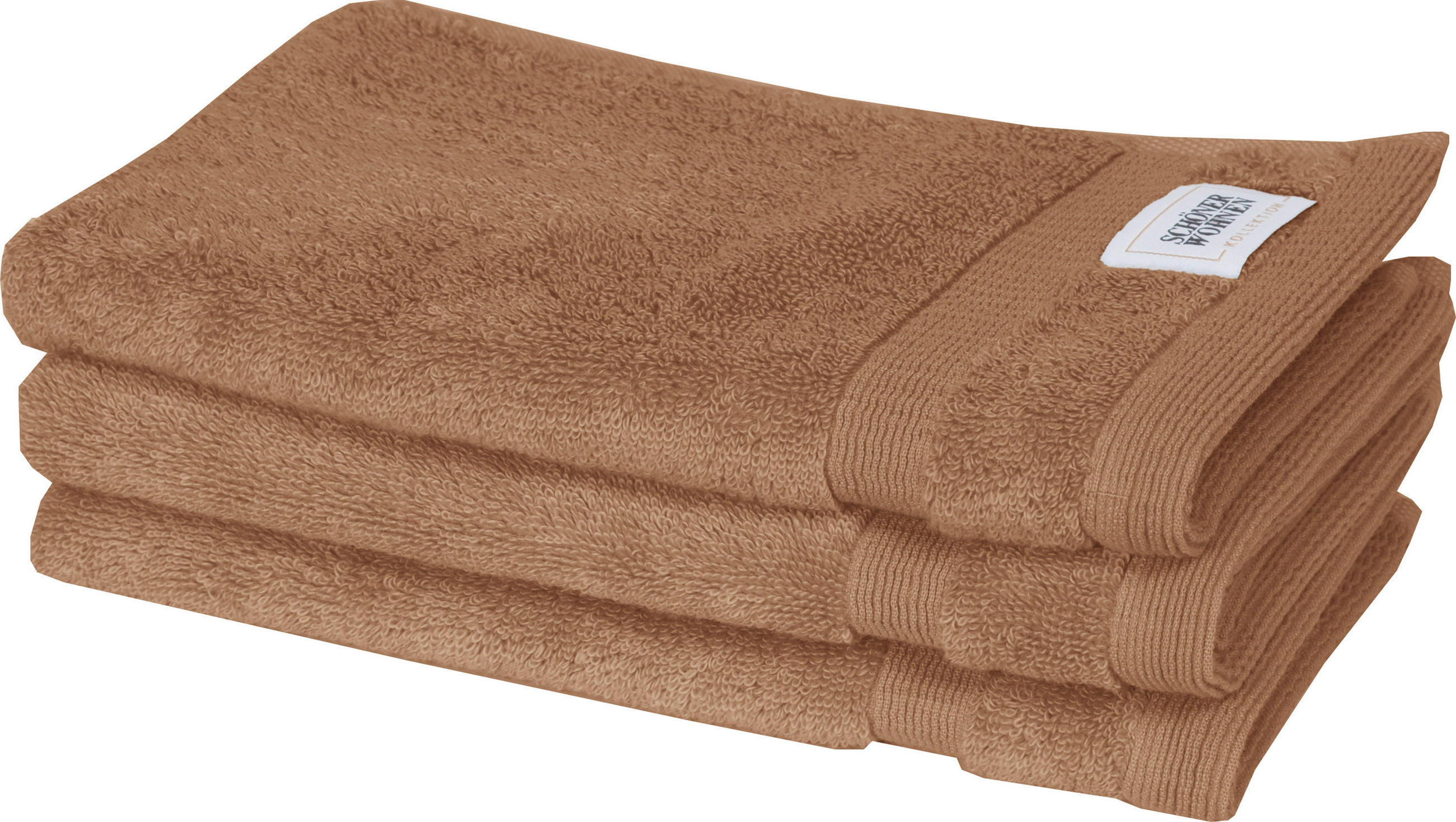 Schöner Wohnen Gästetuch SW-Cuddly Braun 30x50 cm