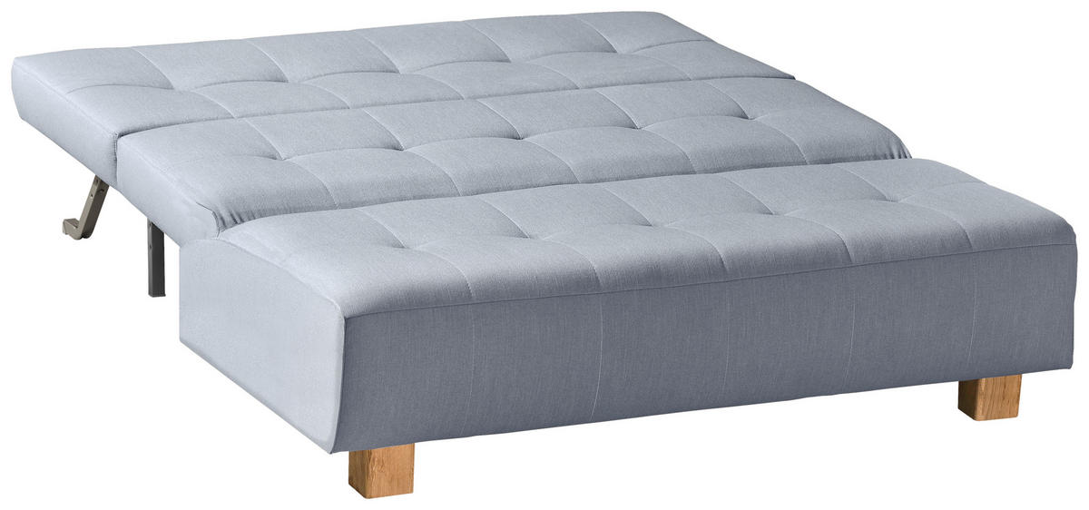 SCHLAFSOFA Hellblau  - Naturfarben/Hellblau, Design, Holz/Textil (165/92/102cm) - Novel