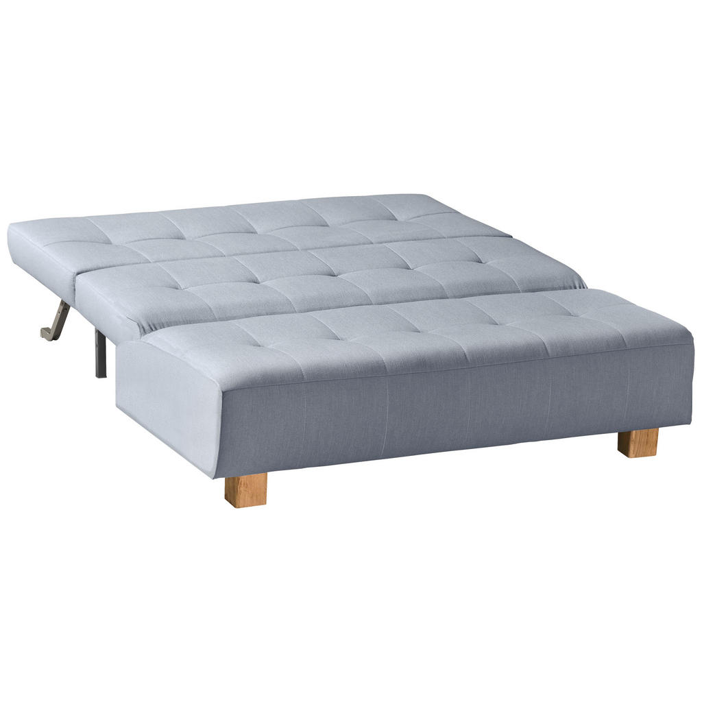Thumbnail - Novel Schlafsofa Juice, Hellblau, Textil, Eiche, Uni, 2-Sitzer, 165x92x102 cm, Stoffauswahl, Schlafen auf Sitzhöhe, Kind...