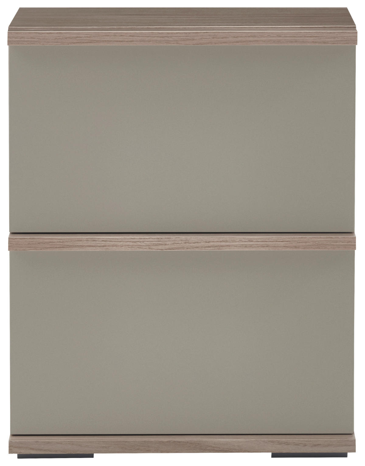 NACHTTISCH 45/55/40 cm  in Eichefarben, Hellgrau  - Eichefarben/Hellgrau, Design, Holzwerkstoff/Kunststoff (45/55/40cm) - home24
