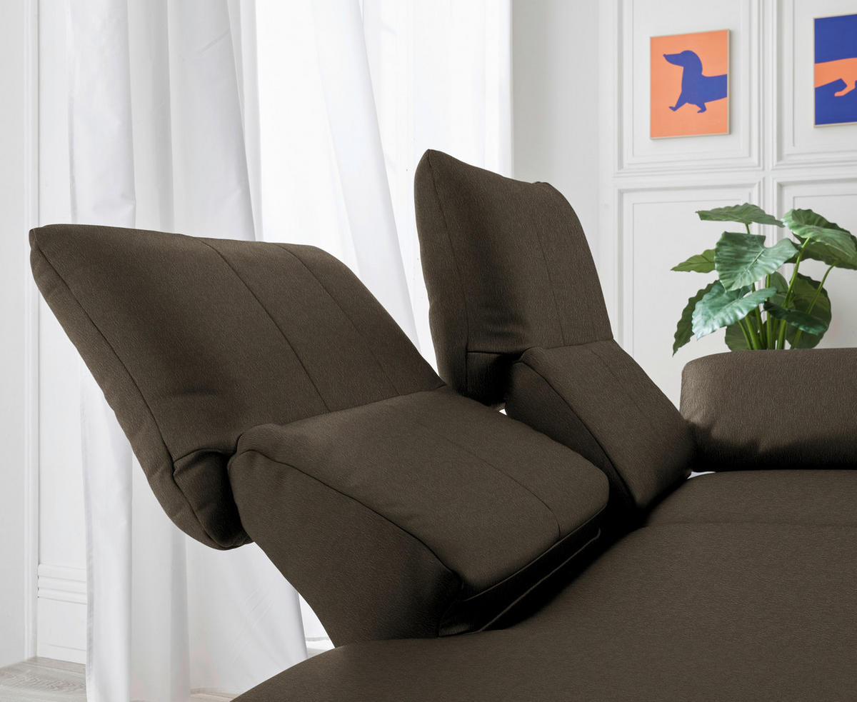 RÉCAMIERE in Echtleder Olivgrün  - Chromfarben/Olivgrün, Design, Leder/Metall (209/85-109/95-16cm) - Dieter Knoll