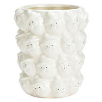 VASE  - Weiß, Basics, Keramik (14,0/17,0/14cm)
