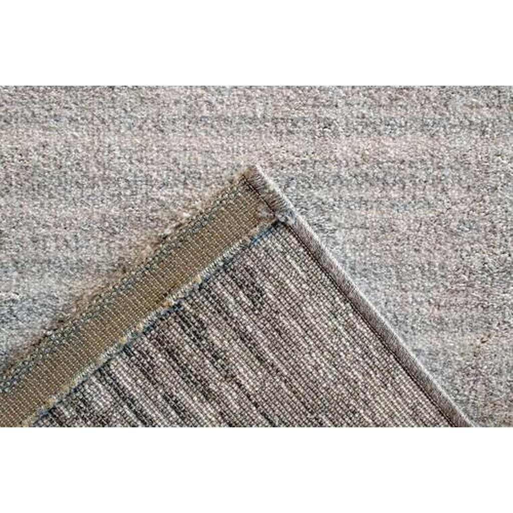 Thumbnail - Novel Webteppich Sorrent, Grau, Silber, Dunkelgrau, Textil, Bordüre, rechteckig, 67x140 cm, Oeko-Tex® Standard 100, für ...