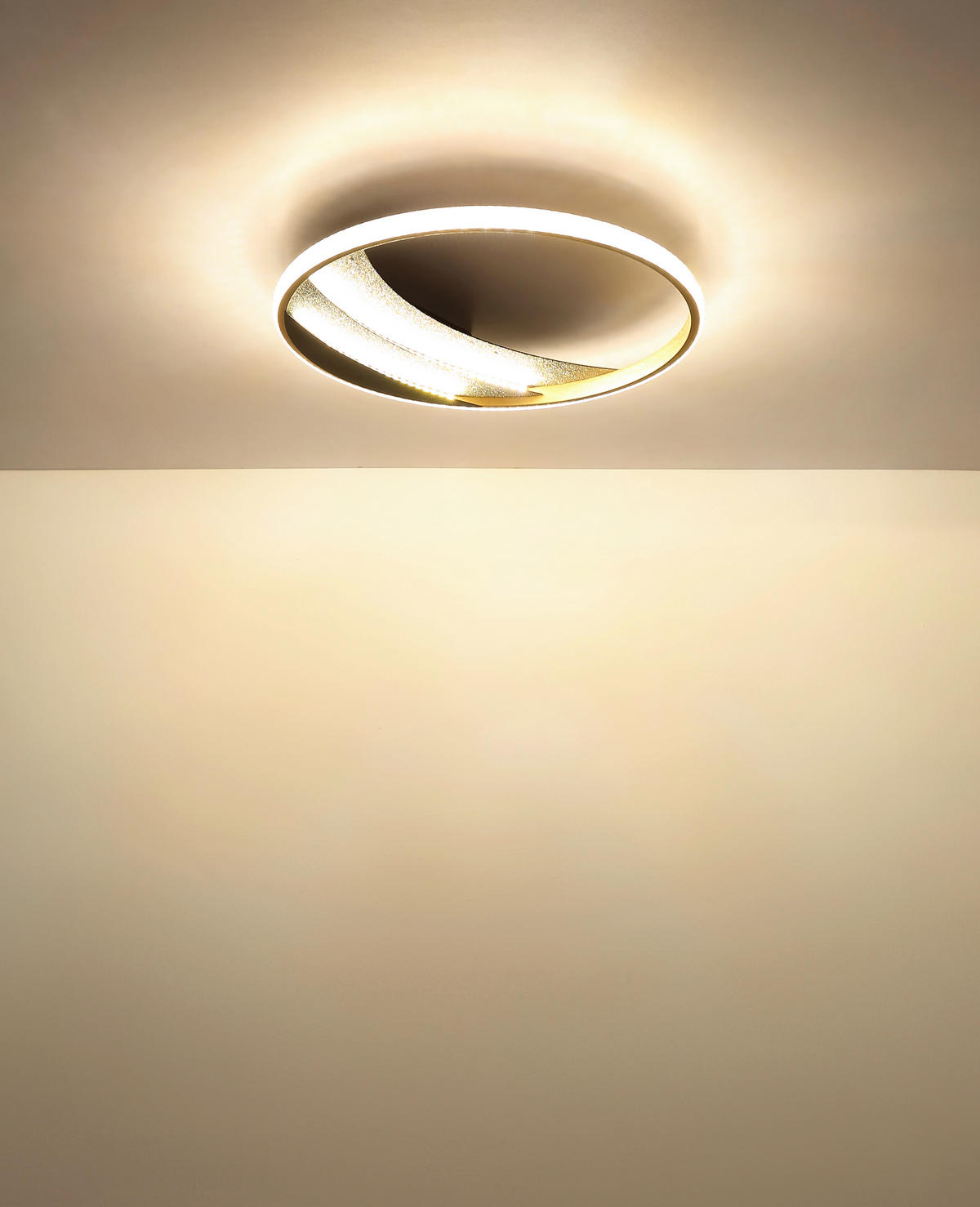 LED-DECKENLEUCHTE 41/6 cm   - Klar/Chromfarben, Design, Kunststoff/Metall (41/6cm) - Globo