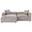 ECKSOFA  in Chenille Braun  178/231 cm  - Schwarz/Braun, MODERN, Kunststoff/Textil (178/231cm) - Carryhome