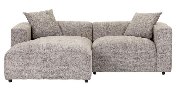 ECKSOFA  in Chenille Braun  178/231 cm  - Schwarz/Braun, MODERN, Kunststoff/Textil (178/231cm) - Carryhome