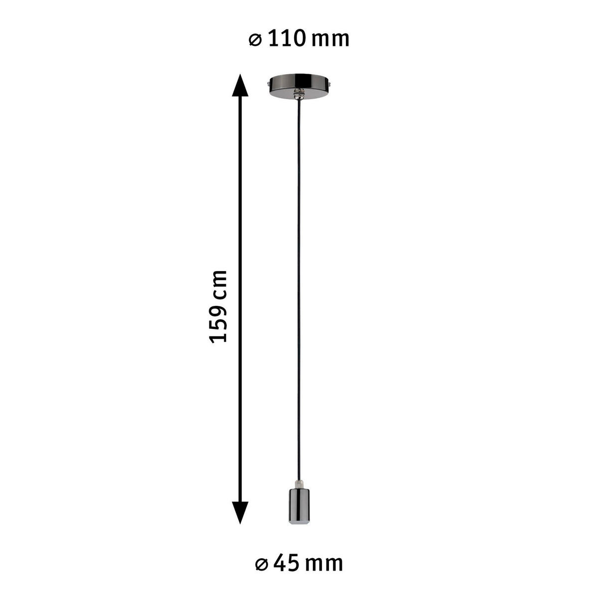 SCHNURPENDEL 11 cm  - Basics (11cm) - Paulmann