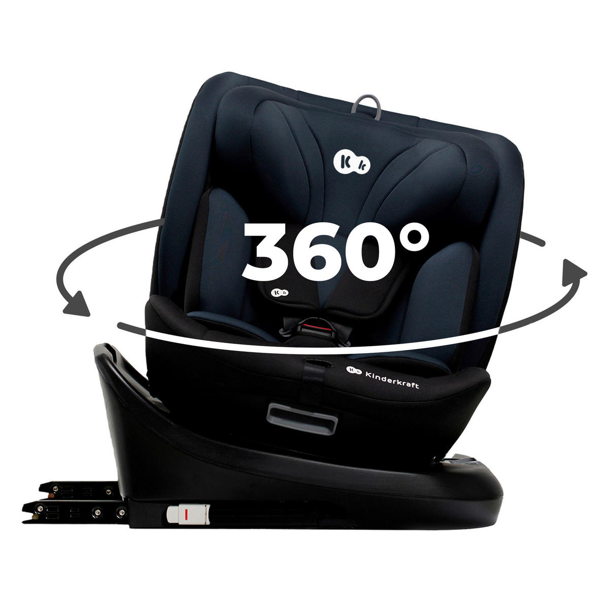 KINDERAUTOSITZ i-Grow i-Size Black   - Dunkelgrau/Schwarz, Basics, Kunststoff (44/81/34cm) - Kinderkraft