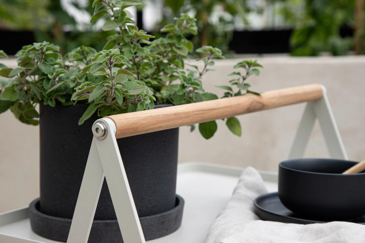 LOUNGETISCH 43/43/59 cm Metall  - Beige, MODERN, Metall (43/43/59cm) - Gardenson