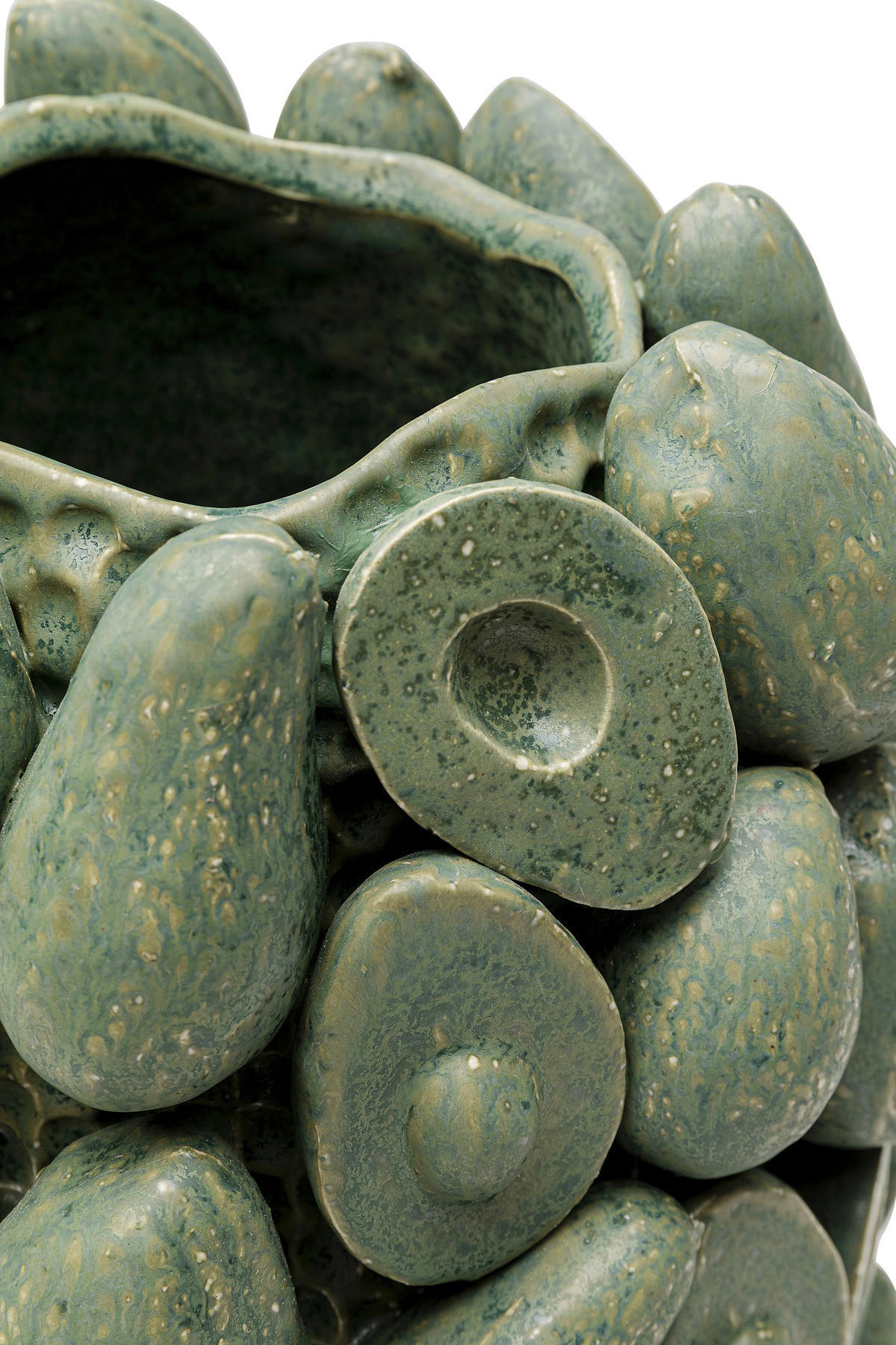 VASE 30,5 cm  - Grün, Design, Keramik (24/30/23cm) - Kare-Design