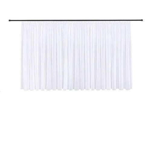 FERTIGSTORE  transparent  450/150 cm   - Weiß, Basics, Textil (450/150cm)