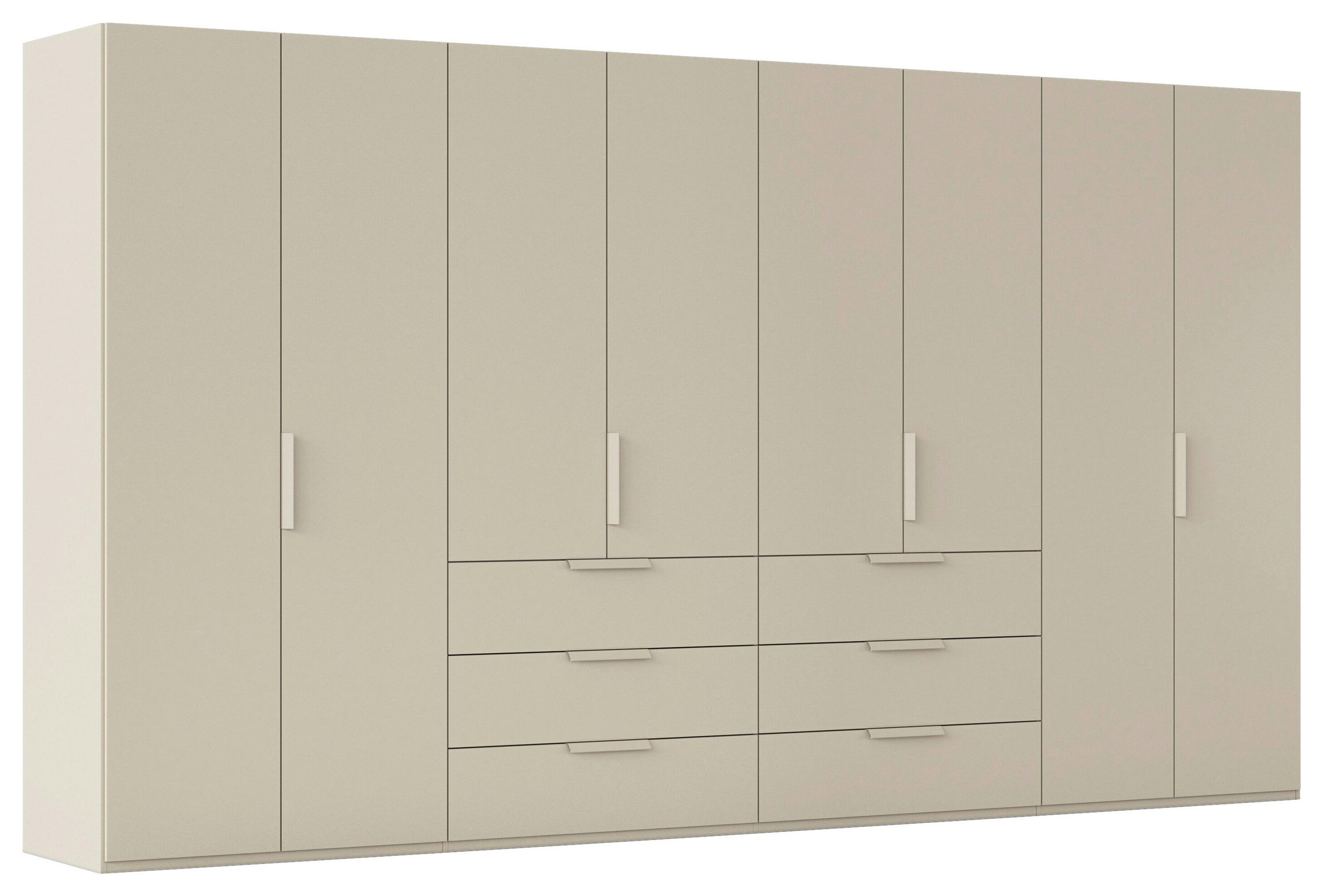 DREHTÜRENSCHRANK 400/223/61 cm,  in Champagner, 8-türig  - Champagner, Basics, Holzwerkstoff/Metall (400/223/61cm) - Novel