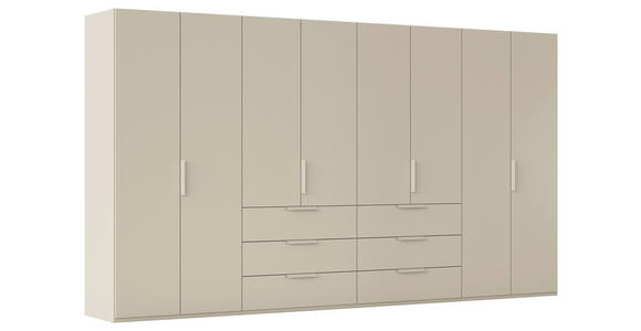 DREHTÜRENSCHRANK 400/235/61 cm,  in Champagner, 8-türig  - Champagner, Basics, Holzwerkstoff/Metall (400/235/61cm) - Novel