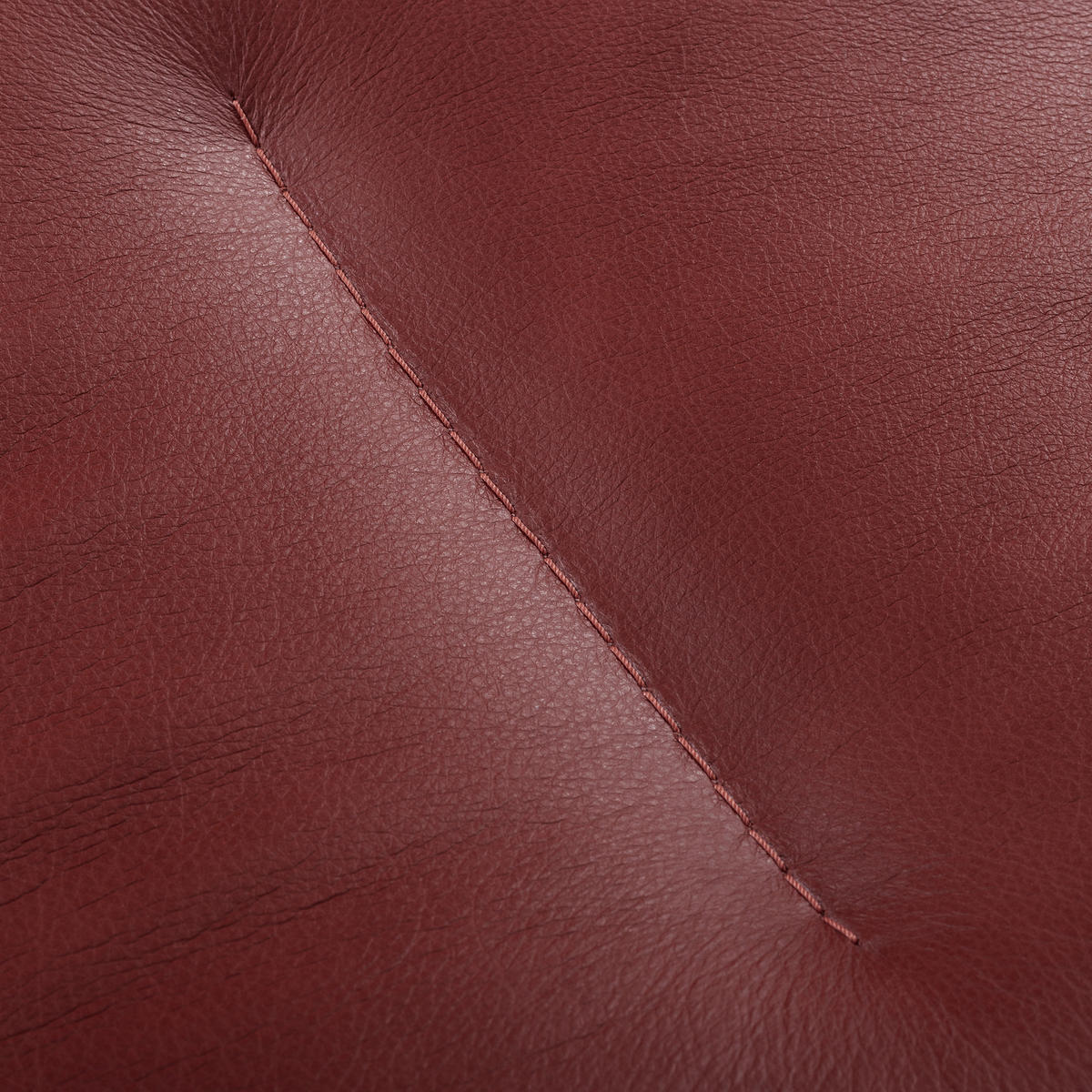 SESSELSET Echtleder Kirschrot  - Kirschrot/Schwarz, Design, Leder/Metall (67/87/74cm) - Livetastic