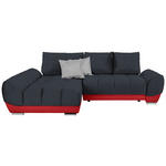 ECKSOFA in Anthrazit, Rot, Hellgrau  - Anthrazit/Rot, MODERN, Textil/Metall (192/290cm) - Carryhome