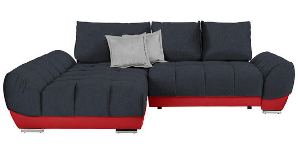 ECKSOFA in Anthrazit, Rot, Hellgrau  - Anthrazit/Rot, MODERN, Textil/Metall (192/290cm) - Carryhome