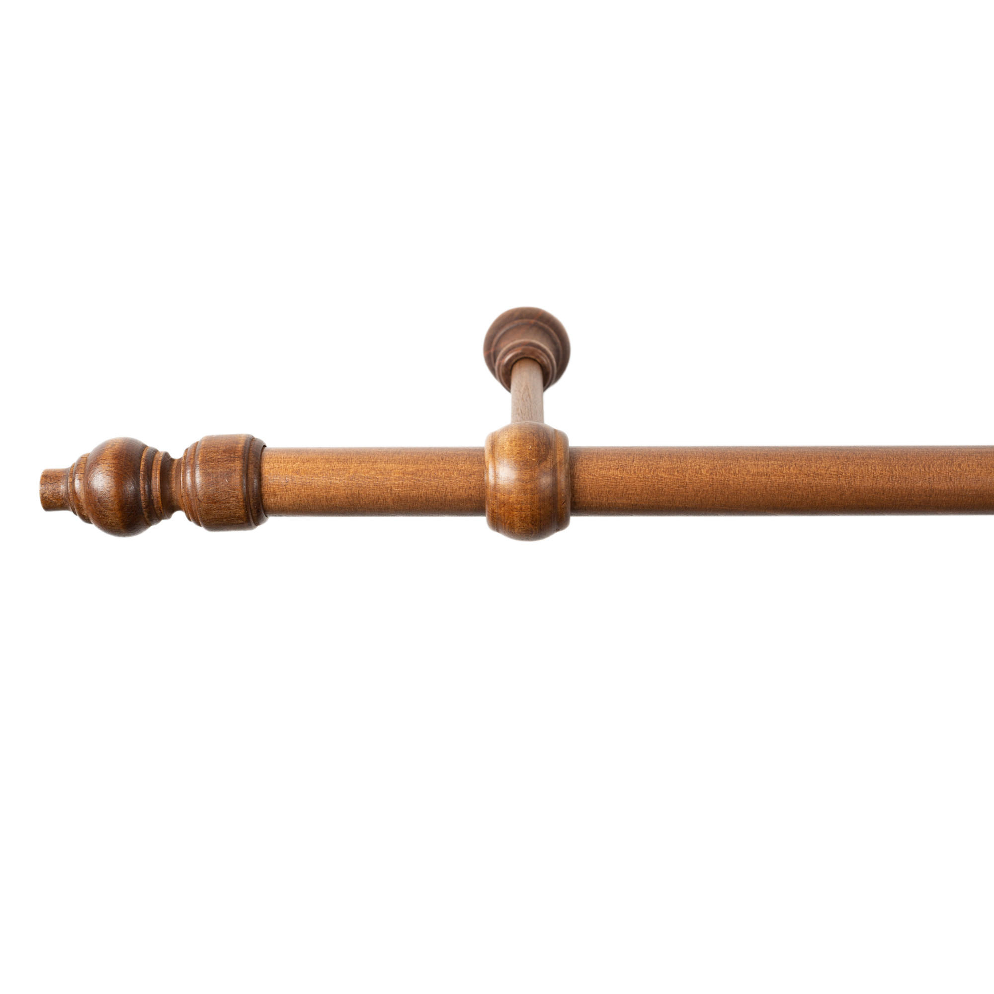 SET ZA DROG ZA ZAVESE   240 cm  barve hrasta  - barve hrasta, Konvencionalno, les (240cm)