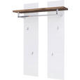 GARDEROBENPANEEL in 91/135/25 cm - Eichefarben/Weiß, Design, Holz/Holzwerkstoff (91/135/25cm) - Novel