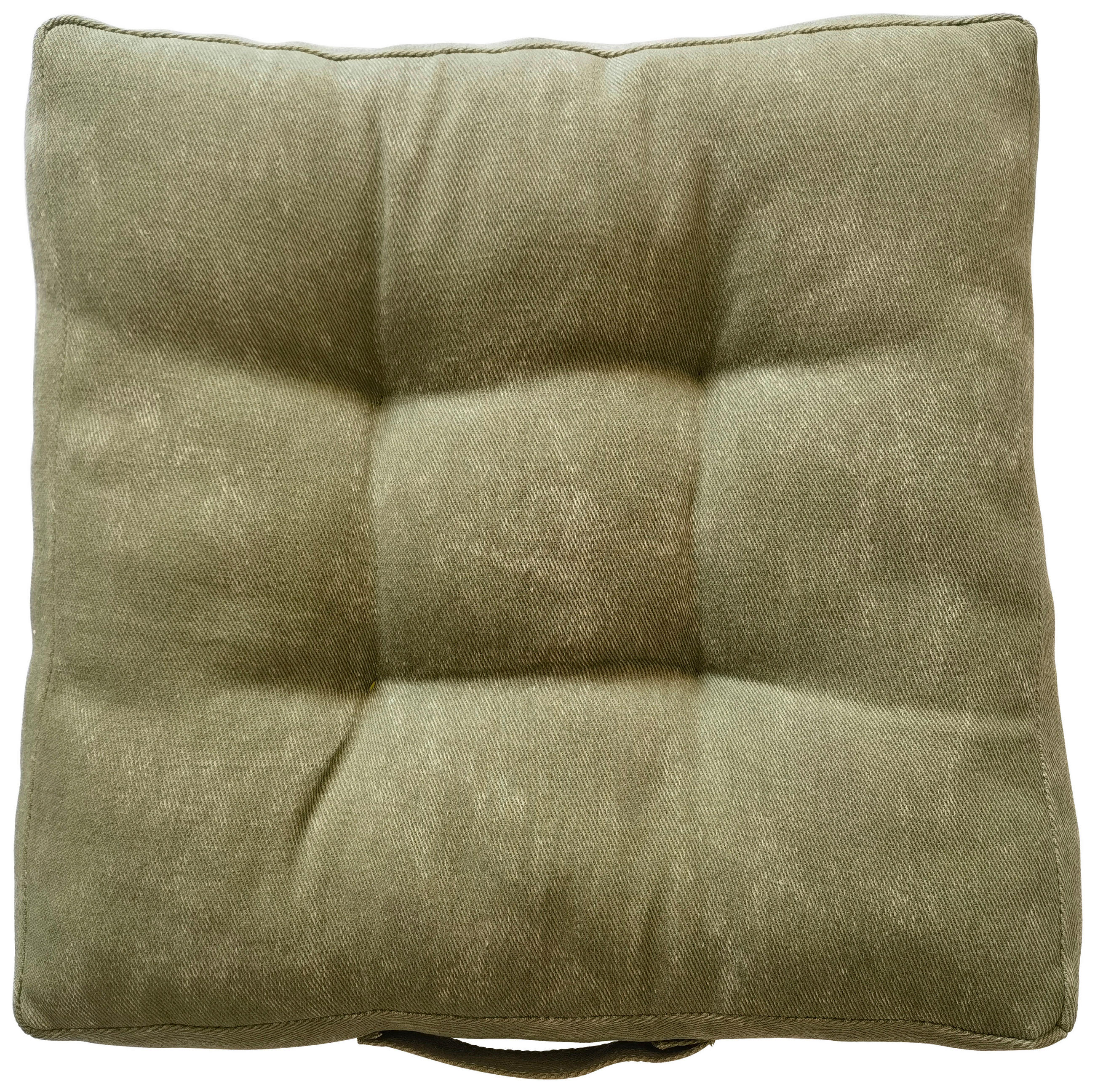 Sitzkissen Elsa Olivgrün 40x40 cm Polyester