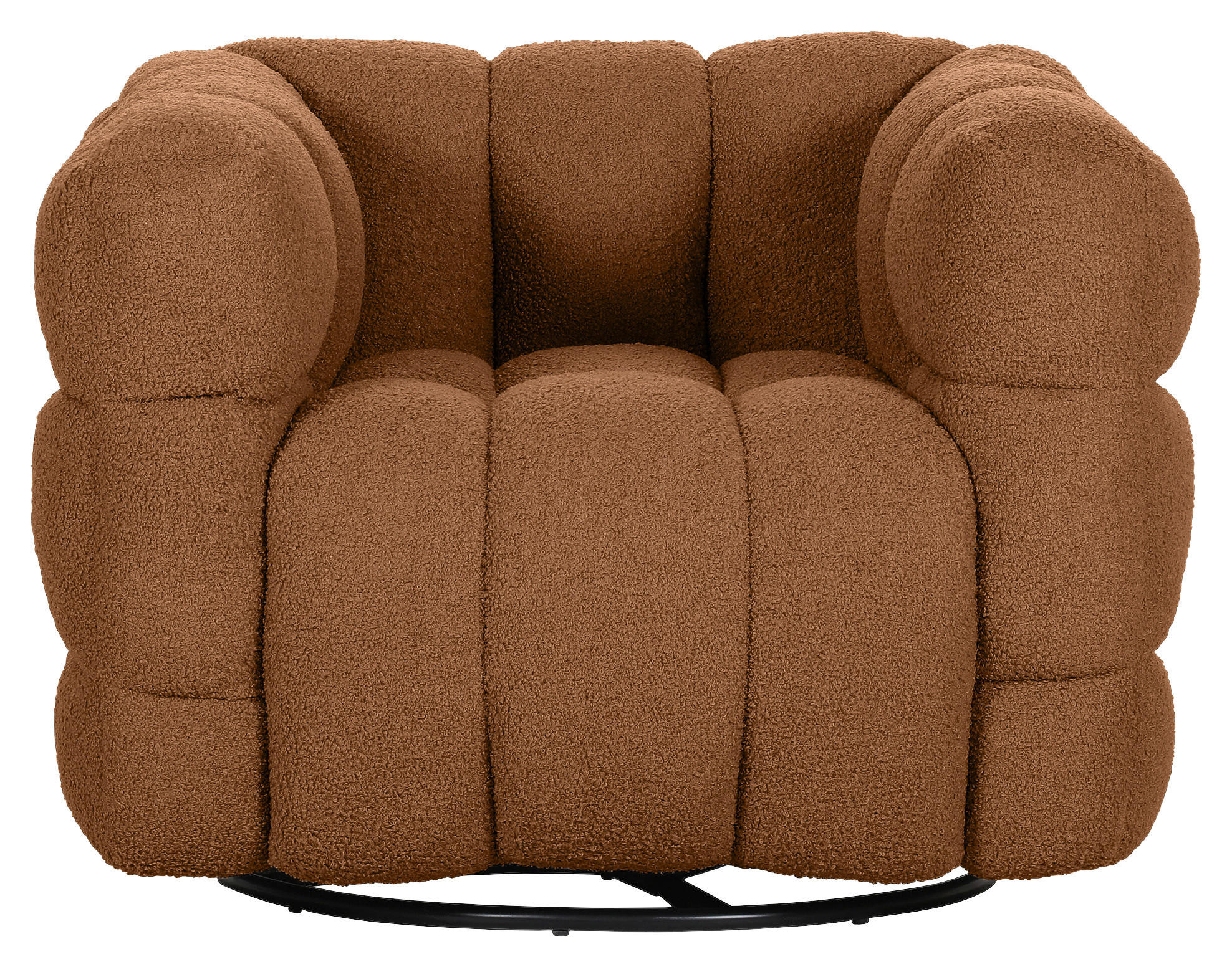 SESSEL in Flachgewebe Rostfarben  - Rostfarben/Schwarz, Konventionell, Textil/Metall (97/71/87cm) - Carryhome