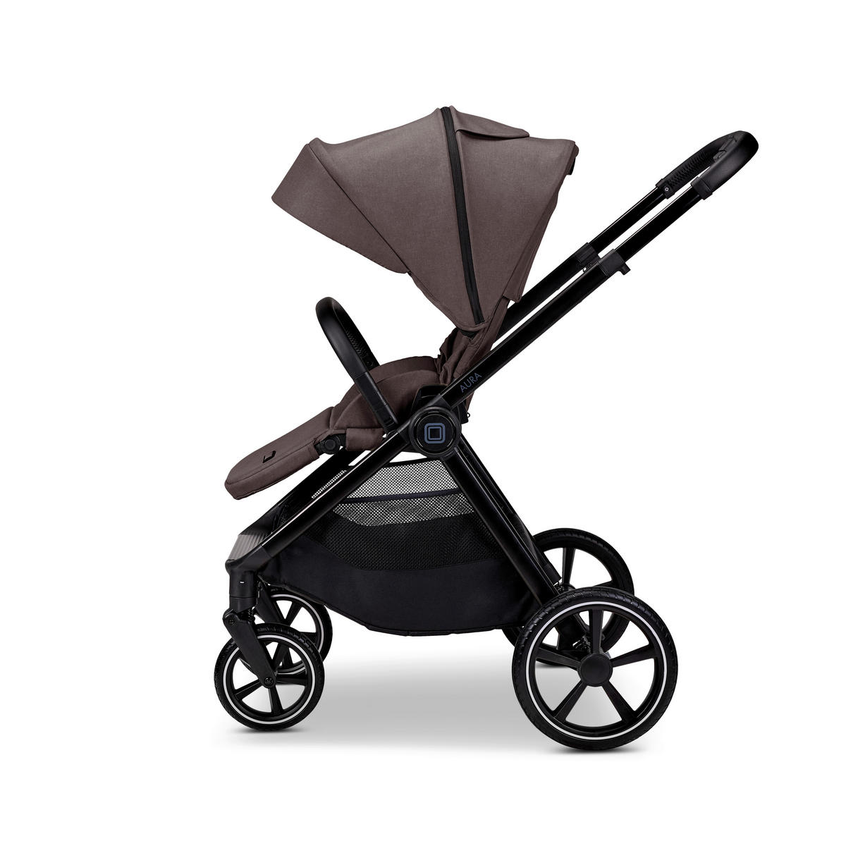 KOMBIKINDERWAGEN  Aura  Tonka Melange  - Braun, Basics, Textil (86/61cm) - Moon