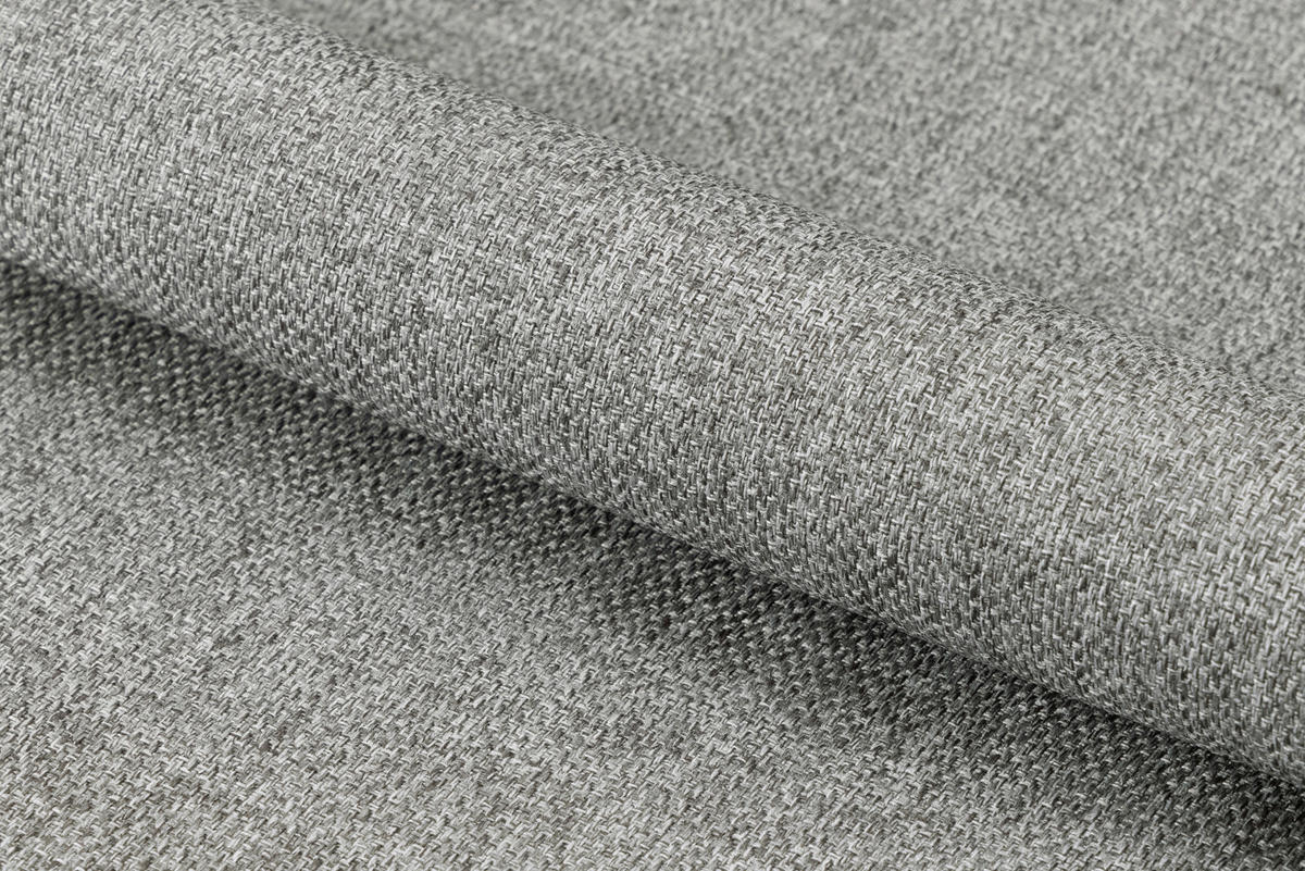 ARMLEHNSTUHL  in Webstoff  - Hellgrau/Schwarz, Trend, Textil/Metall (58/85/61cm) - Ambia Home