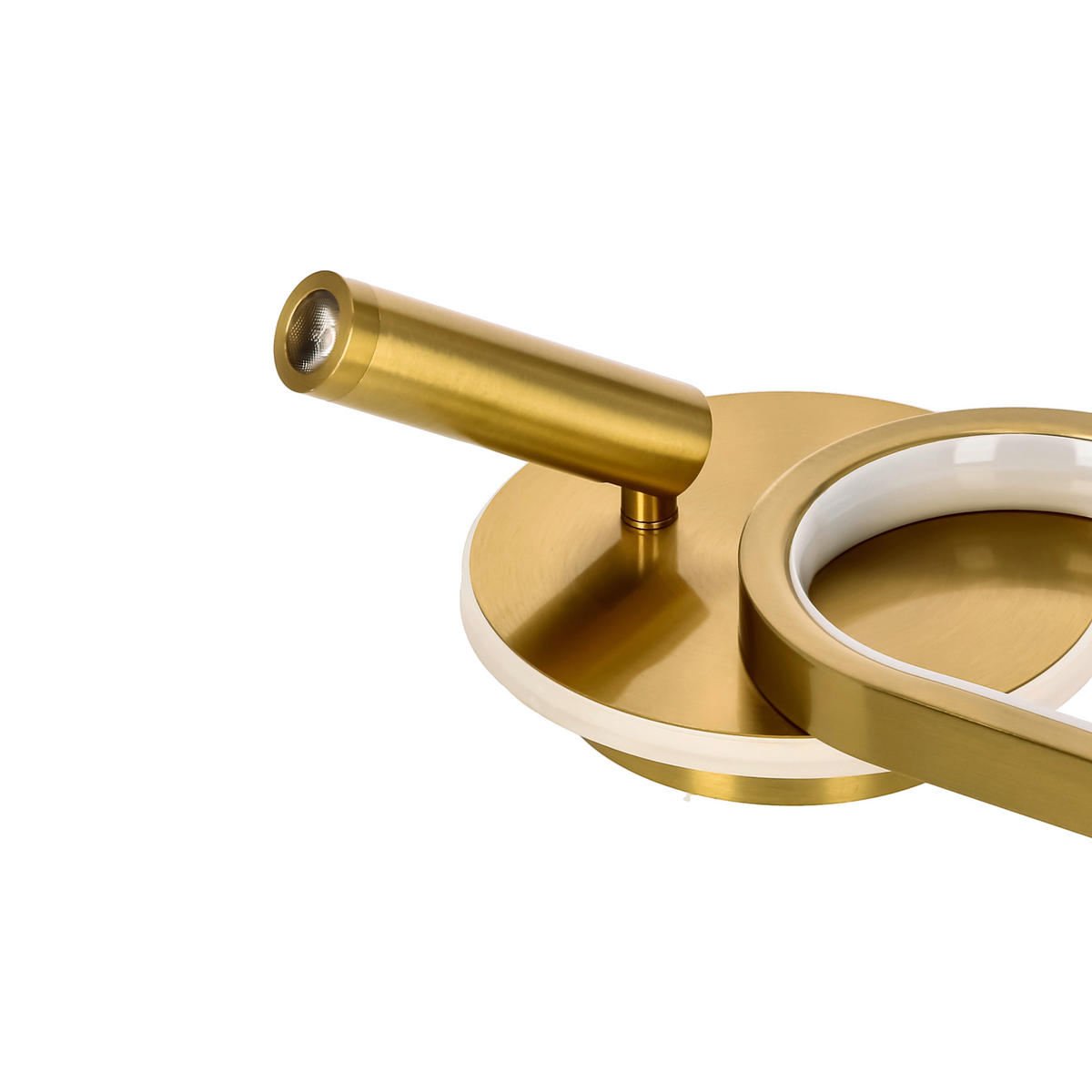 LED-WANDLEUCHTE 35/6.5/15 cm   - Goldfarben/Weiß, KONVENTIONELL, Kunststoff/Metall (35/6.5/15cm)