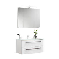 BADRUM 92 cm  - vit, Design, trämaterial/glas (92cm) - Sadena