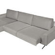 ECKSOFA in Webstoff Hellgrau  - Hellgrau/Schwarz, Design, Textil/Metall (172/320cm) - Valnatura