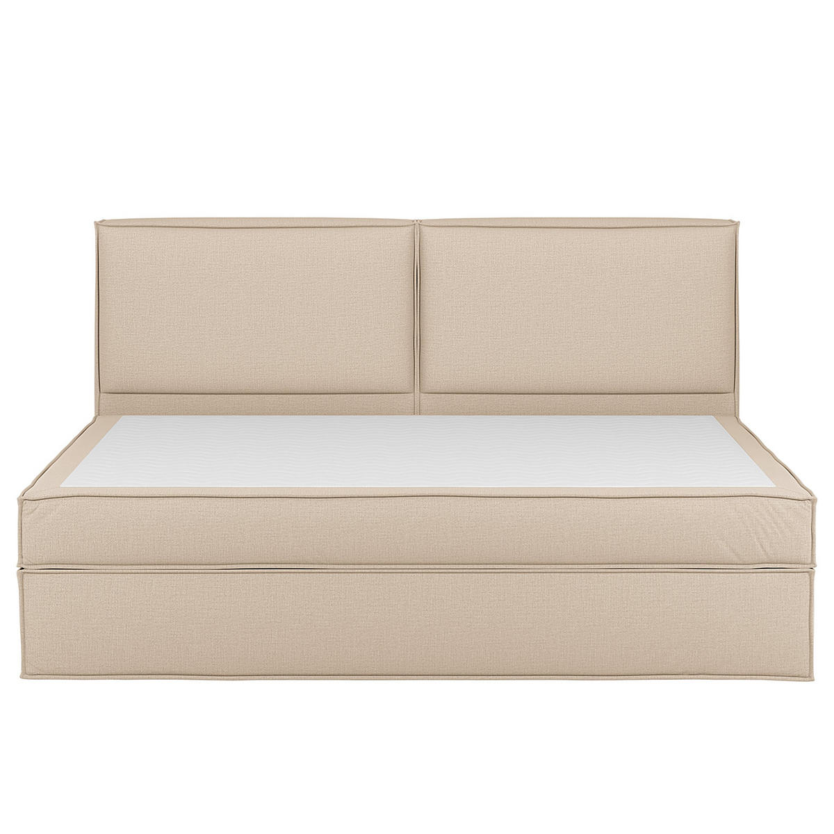 BOXSPRINGBETT 240/200 cm  in Beige  - Beige, Design, Textil (240/200cm) - home24