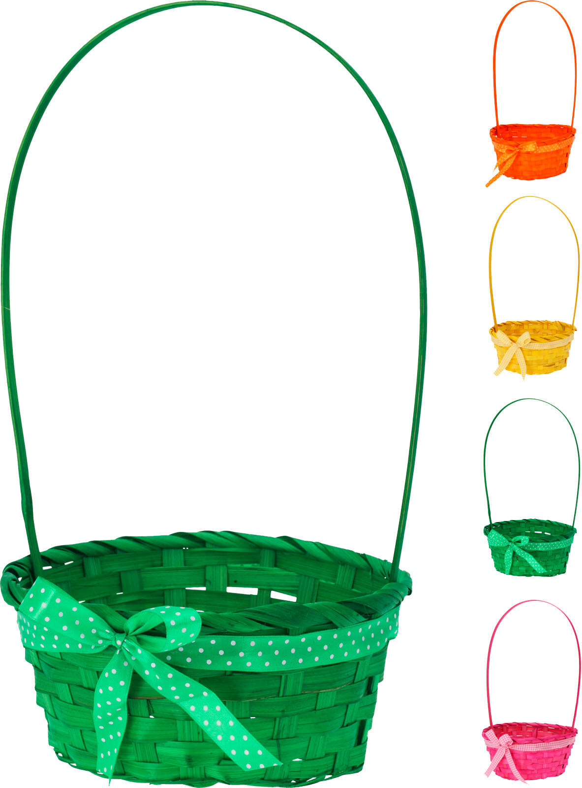 KOŠÍKOVÁ VÁZA, přírodní materiály,  - oranžová/růžová, Basics, přírodní materiály (20/39/20cm)