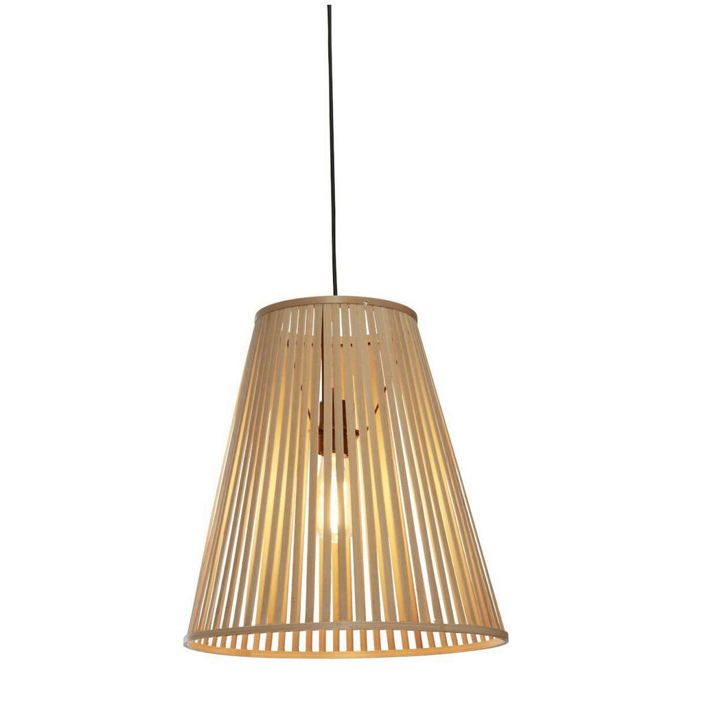 Lampa suspendată GOOD & MOJO Merapi, culoare naturală, înălțime 42 cm, soclu E27 - Camera de zi / sufragerie - natură - Bamboo