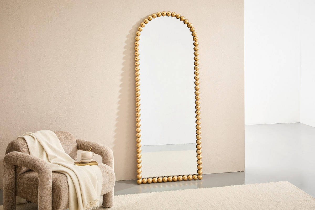 WANDSPIEGEL 75/185/5 cm    in Freiform  - Goldfarben, Design, Glas/Holzwerkstoff (75/185/5cm) - MID.YOU