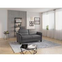 3-SITZER-SOFA Mikrofaser Anthrazit  - Wengefarben/Anthrazit, KONVENTIONELL, Holz/Textil (179/89/89cm) - Sit & More