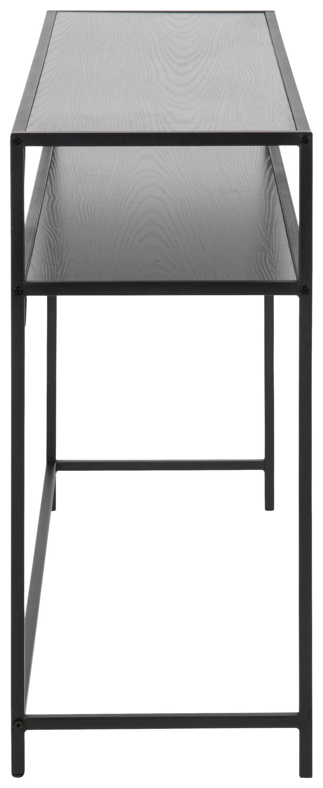 KONSOLENTISCH Schwarz  - Schwarz, Trend, Holzwerkstoff/Metall (120/79/35cm)